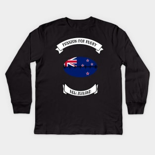 New Zealand rugby design Kids Long Sleeve T-Shirt